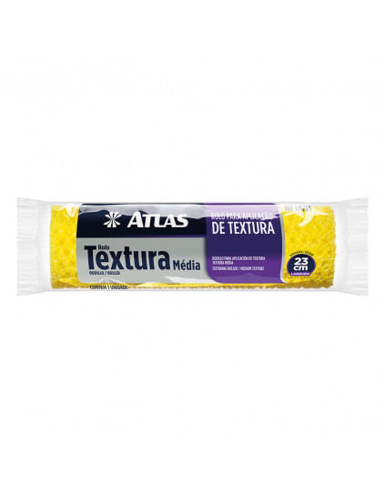 Rolo de Textura Média de Espuma 110/65 - Atlas 23cm