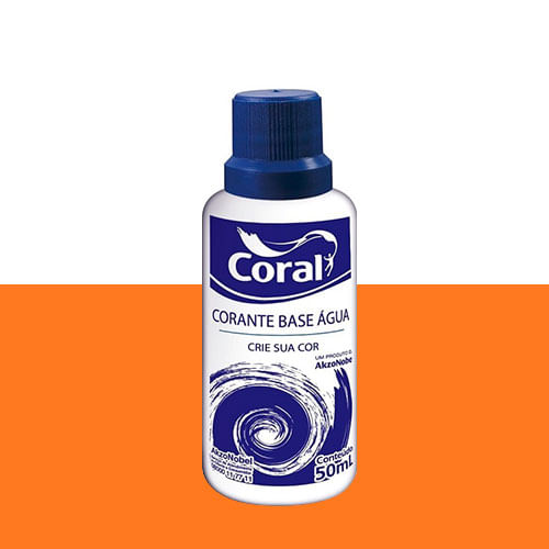 Corante Base Água - Coral 50ml