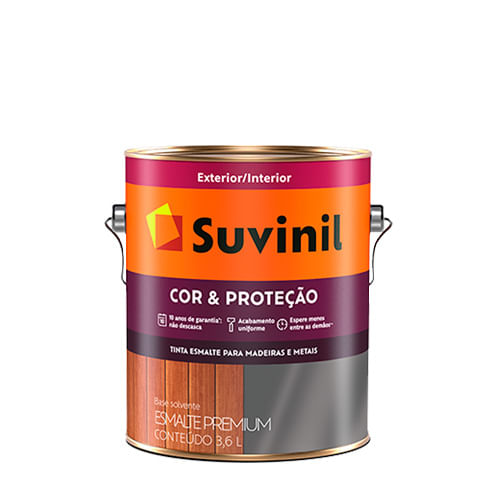 Esmalte Cor e Proteção Fosco - Suvinil  3,6L