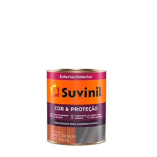 Esmalte Cor e Proteção Acetinado - Suvinil 0,9L