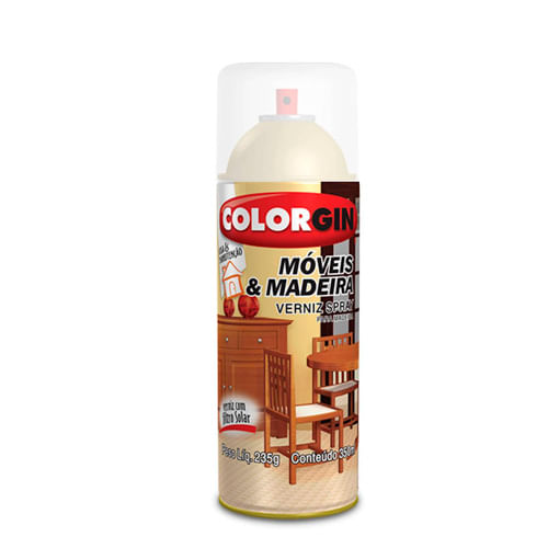 Spray Verniz Madeira Natural Brilhante - Colorgin