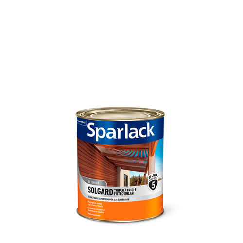 Verniz Triplo Filtro Solar Acetinado - Sparlack 0,9L